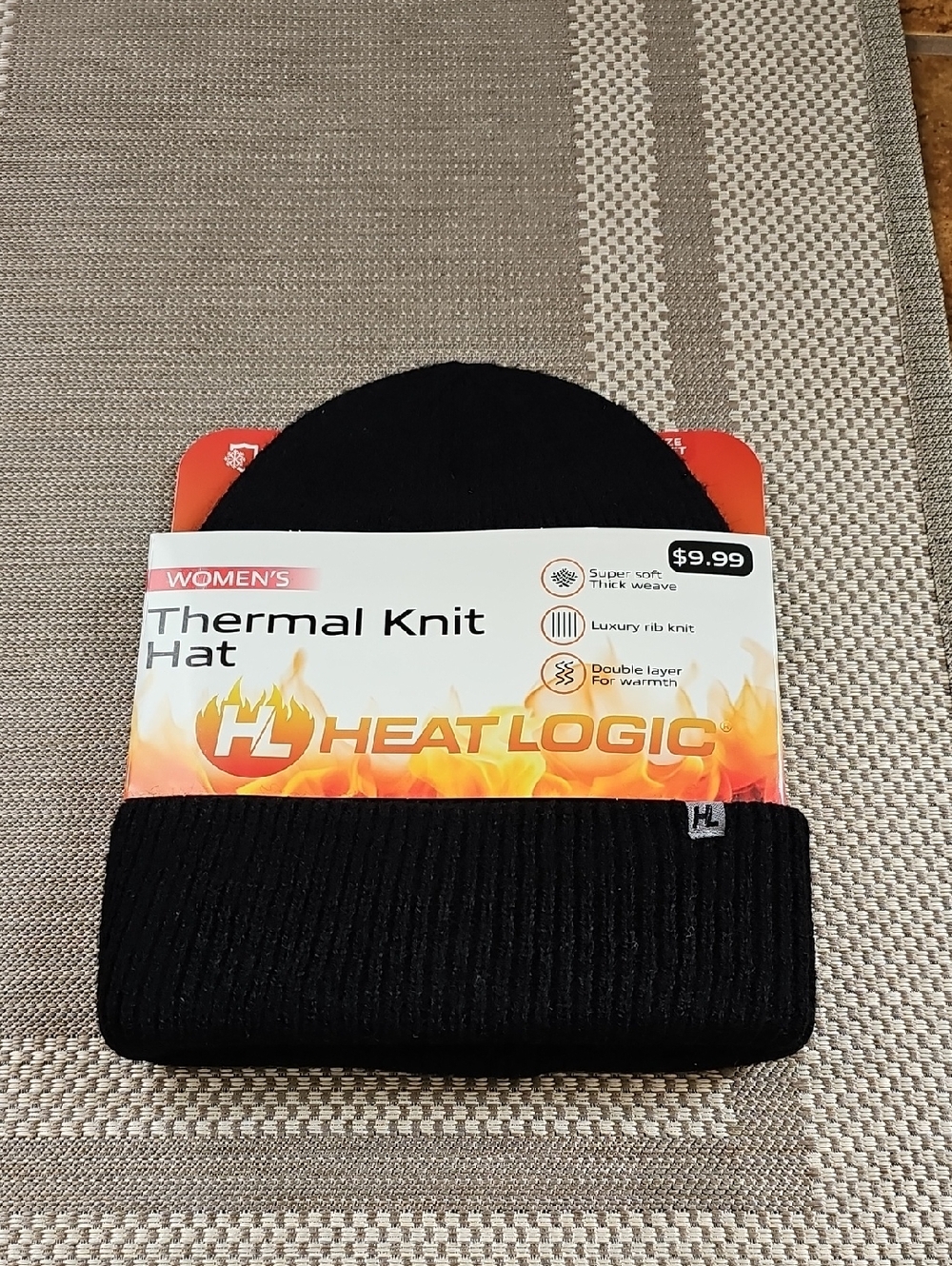Women's Thermal Knit Hat - Black